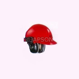 Helmet with Slot Fix Ear Muffs Helmet with Slot Fix Ear Muffs